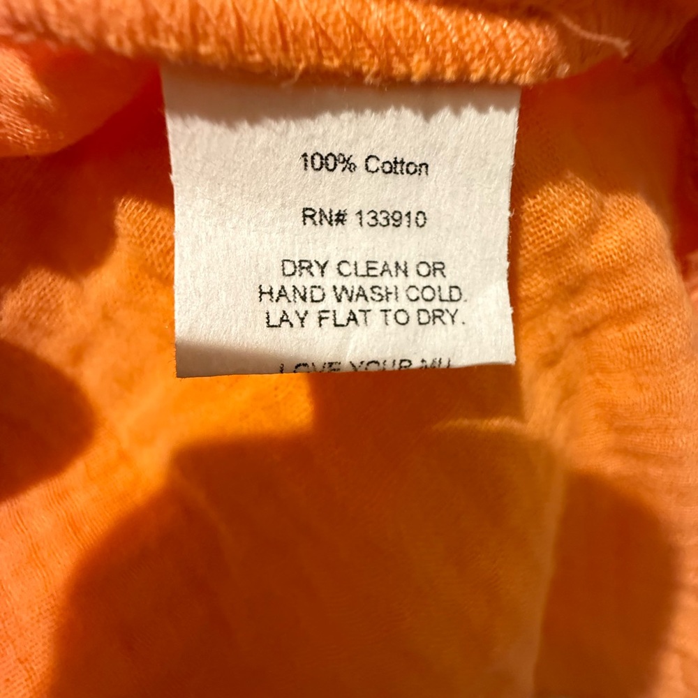 Show Me Your MuMu Vibrant Orange Swim Cover-Up 100% Cotton - Picture 6 of 7